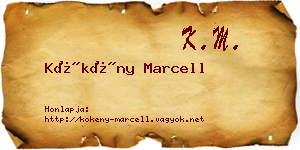 Kökény Marcell névjegykártya